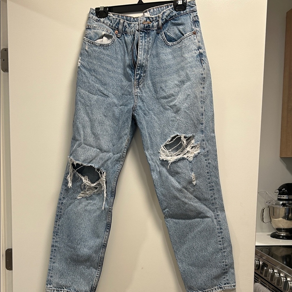 Zara Blue Boyfriend Jeans